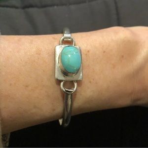 Sterling silver turquoise bracelet